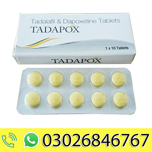 Tadapox Tablet  Dapoxetine 60mg  Tadalafil 20mg